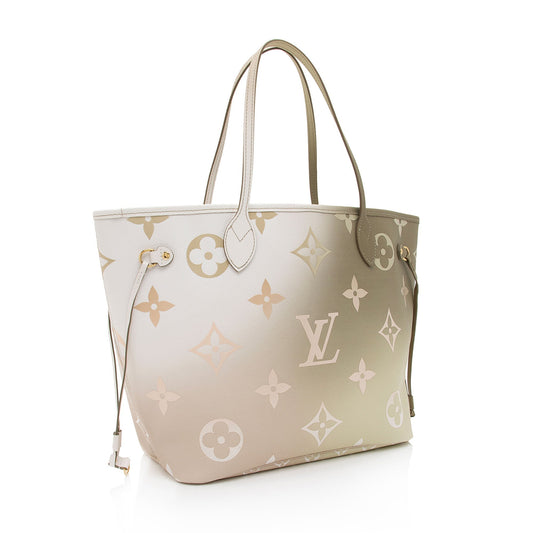 Louis Vuitton Giant Monogram Empreinte Spring In The City Neverfull MM Tote (SHF-9VuzNn)