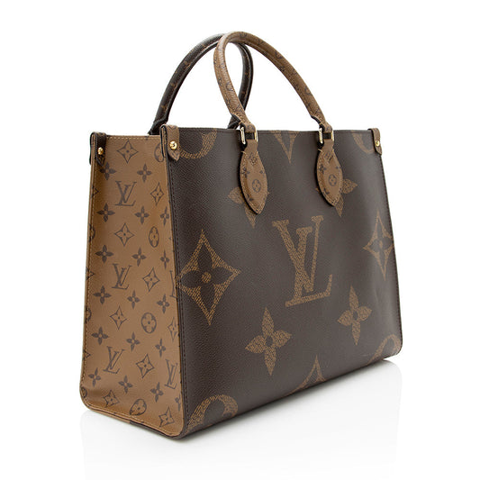 Louis Vuitton Giant Monogram Onthego MM Tote (SHF-20188)