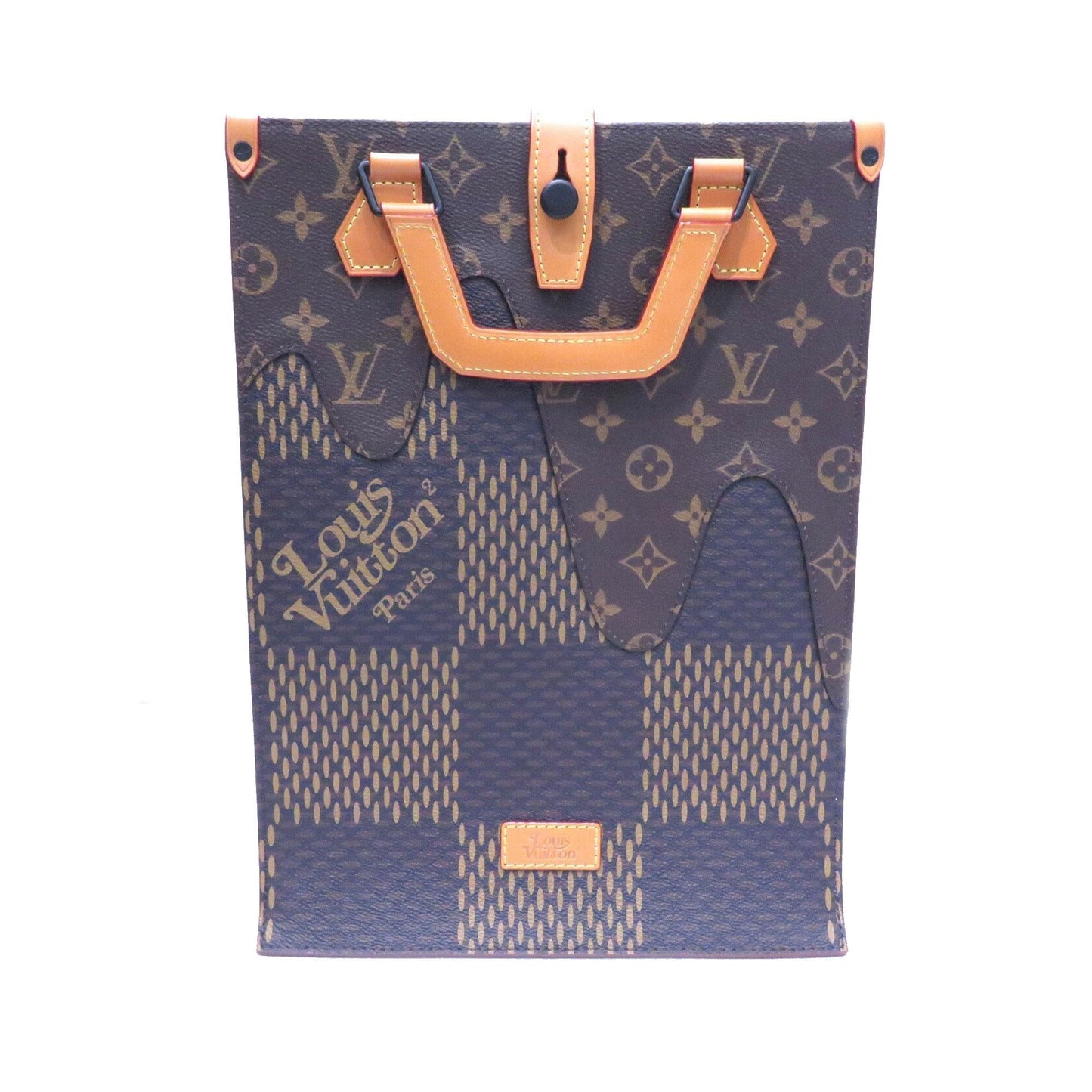 Louis Vuitton LV x Nigo Giant Damier Ebene Monogram Mini Tote (SHG-36730)