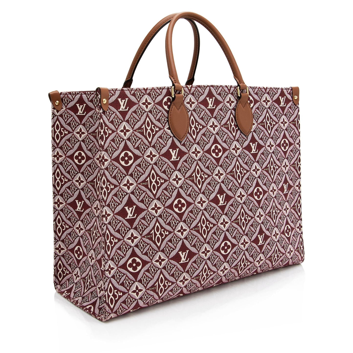 Louis Vuitton Limited Edition Jacquard Since 1854 Onthego GM Tote (SHF-8Ps372)