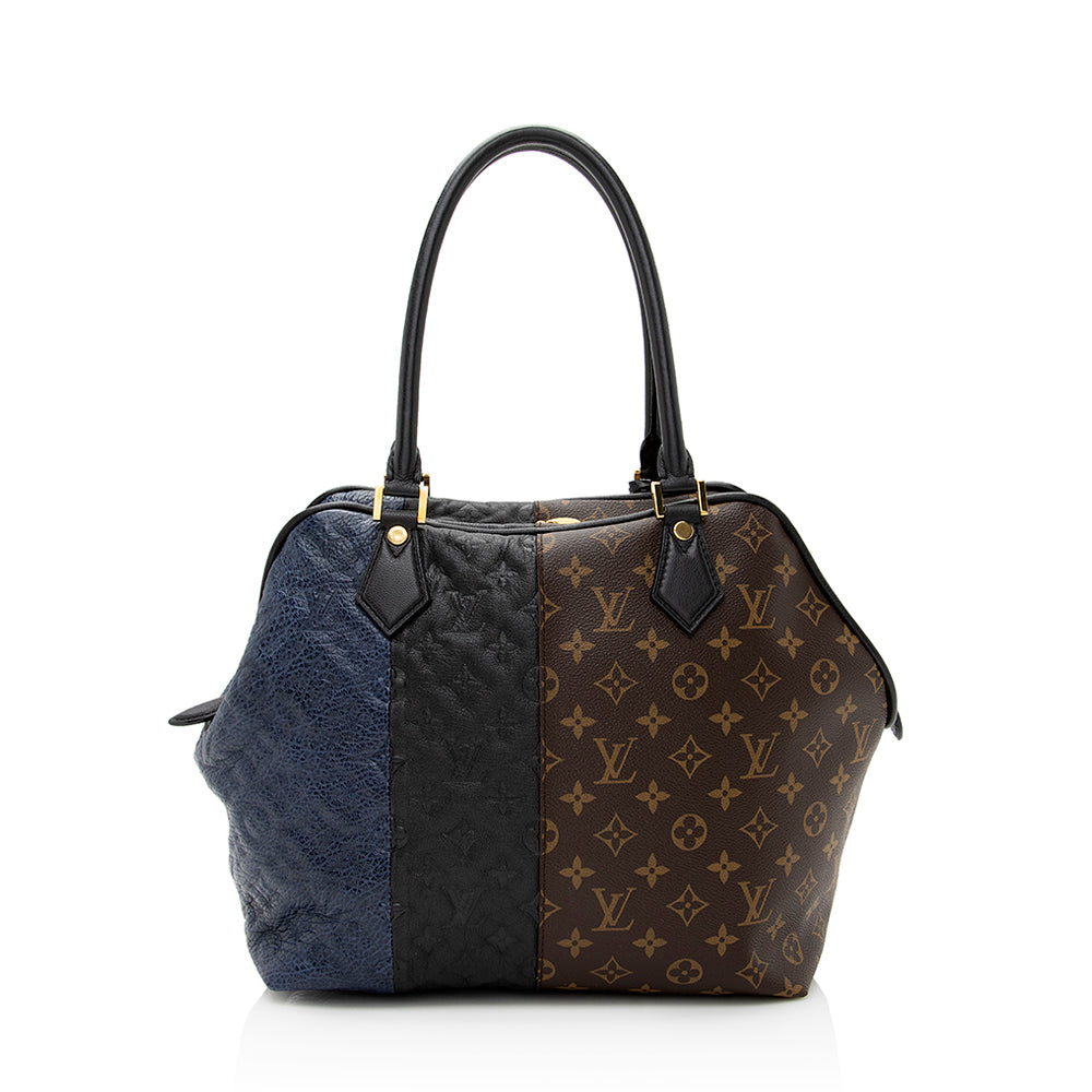 Louis Vuitton Limited Edition Monogram Blocks Zipped Tote (SHF-21473)