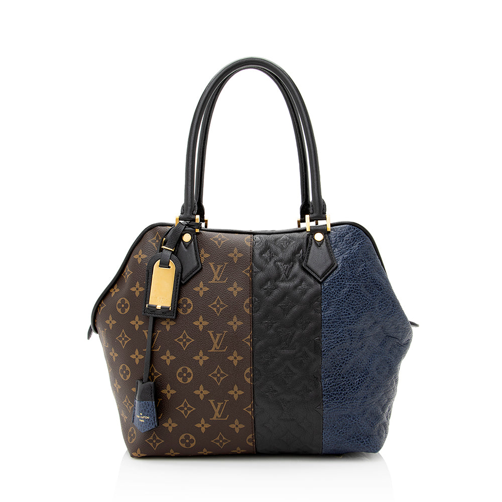 Louis Vuitton Limited Edition Monogram Blocks Zipped Tote (SHF-21473)