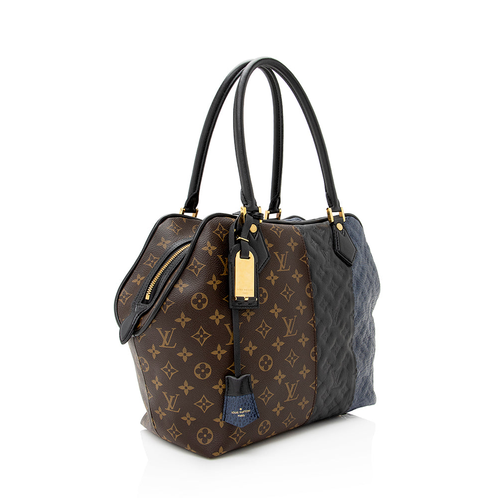Louis Vuitton Limited Edition Monogram Blocks Zipped Tote (SHF-21473)