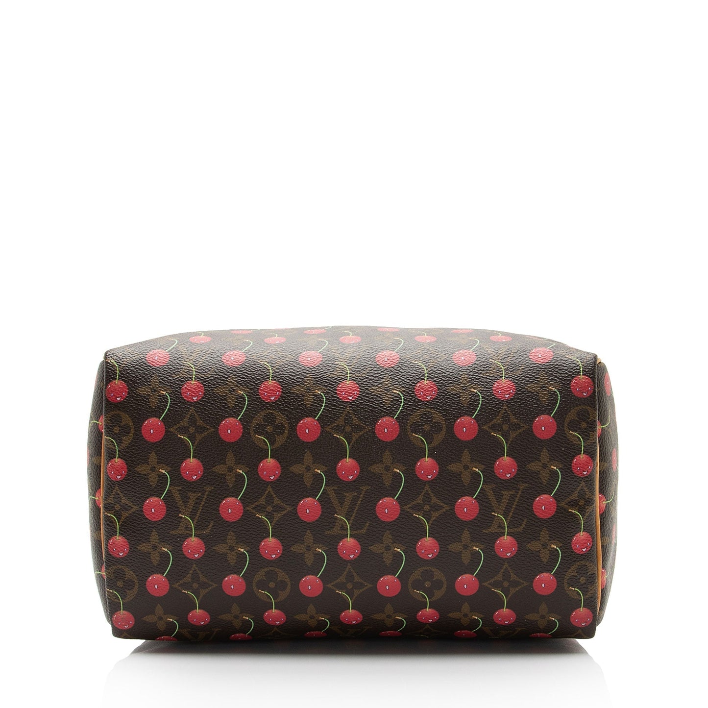 Louis Vuitton Limited Edition Monogram Canvas Cerises Speedy 25 Satchel (SHF-CSMshZ)