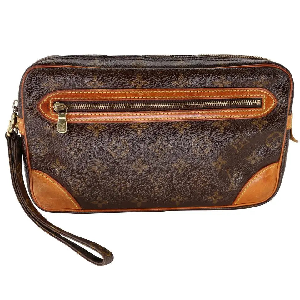 Louis Vuitton Marly Dragonne Pochette Travel Clutch GM Wristlet Wallet LV-B0209N-0012