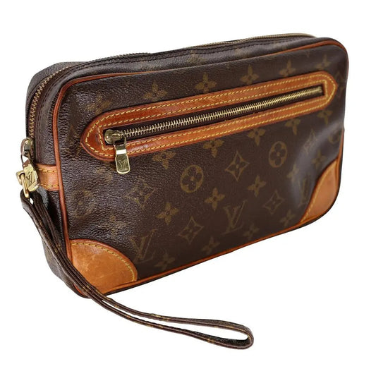 Louis Vuitton Marly Dragonne Pochette Travel Clutch GM Wristlet Wallet LV-B0209N-0012