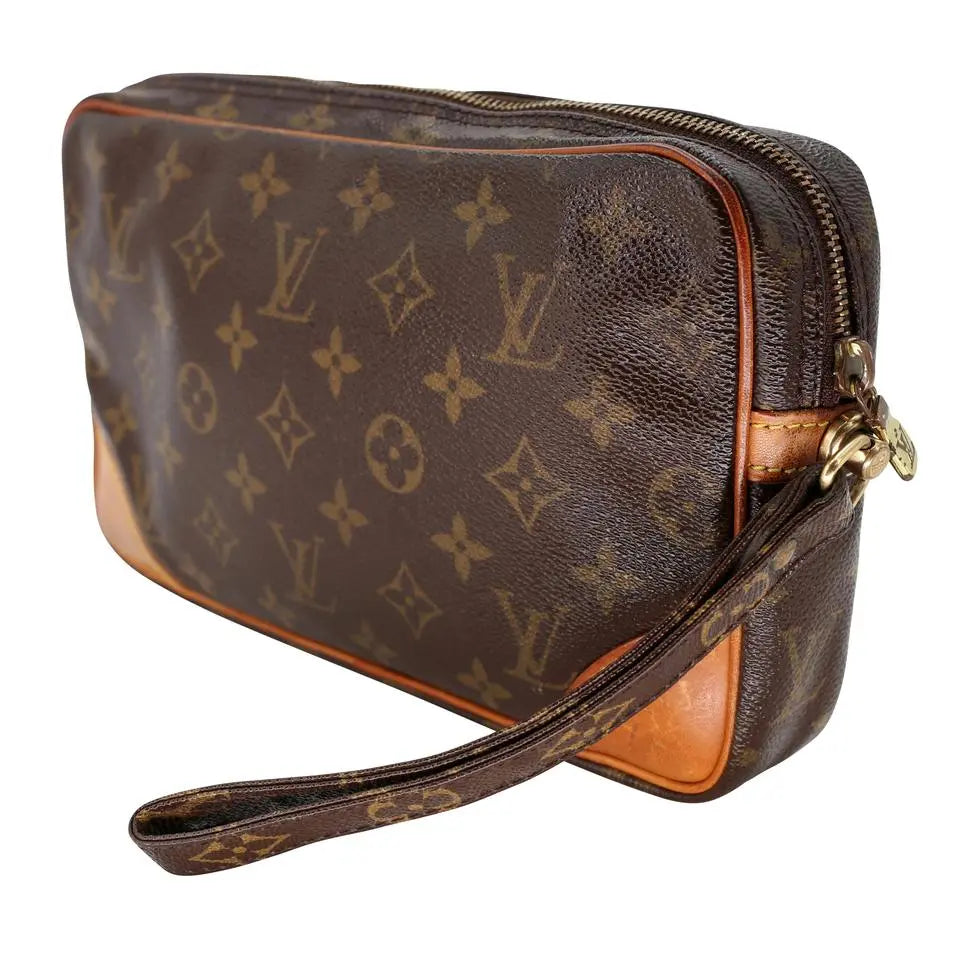 Louis Vuitton Marly Dragonne Pochette Travel Clutch GM Wristlet Wallet LV-B0209N-0012