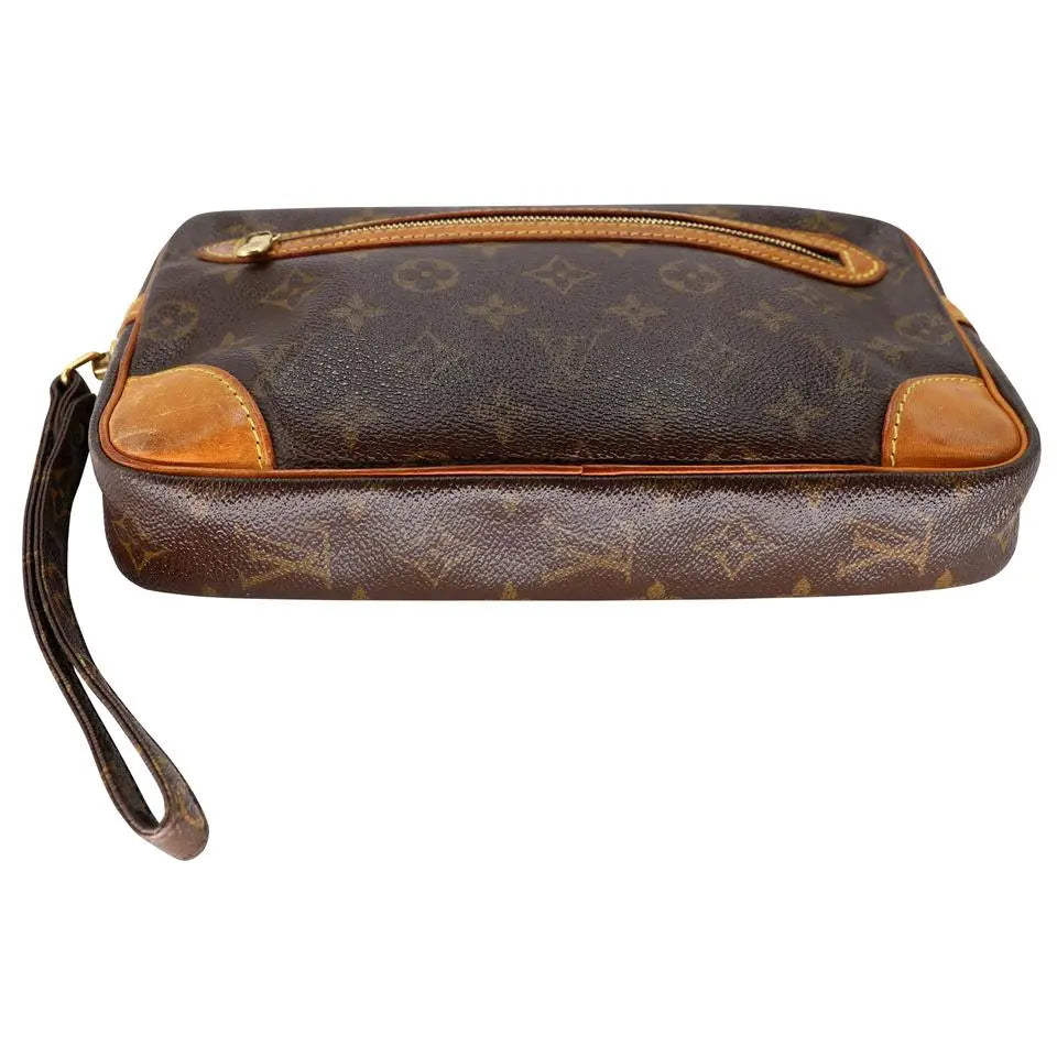 Louis Vuitton Marly Dragonne Pochette Travel Clutch GM Wristlet Wallet LV-B0209N-0012