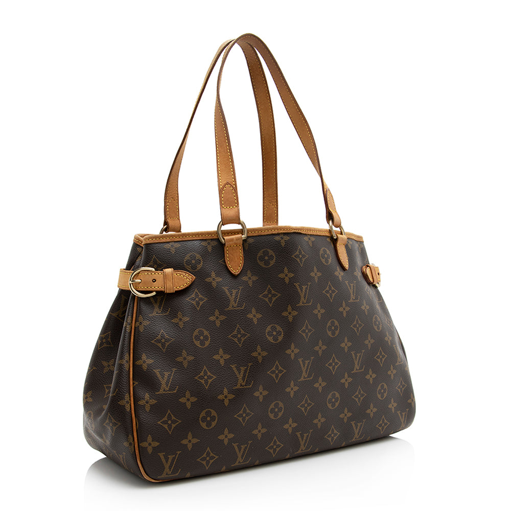 Louis Vuitton Monogram Canvas Batignolles Horizontal Tote (SHF-21261)