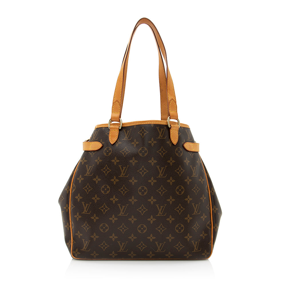 Louis Vuitton Monogram Canvas Batignolles Vertical Tote (SHF-21113)