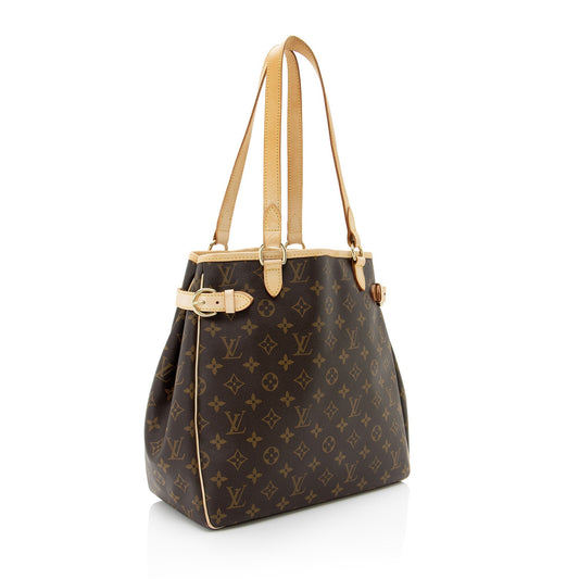 Louis Vuitton Monogram Canvas Batignolles Vertical Tote (SHF-0WWMGt)