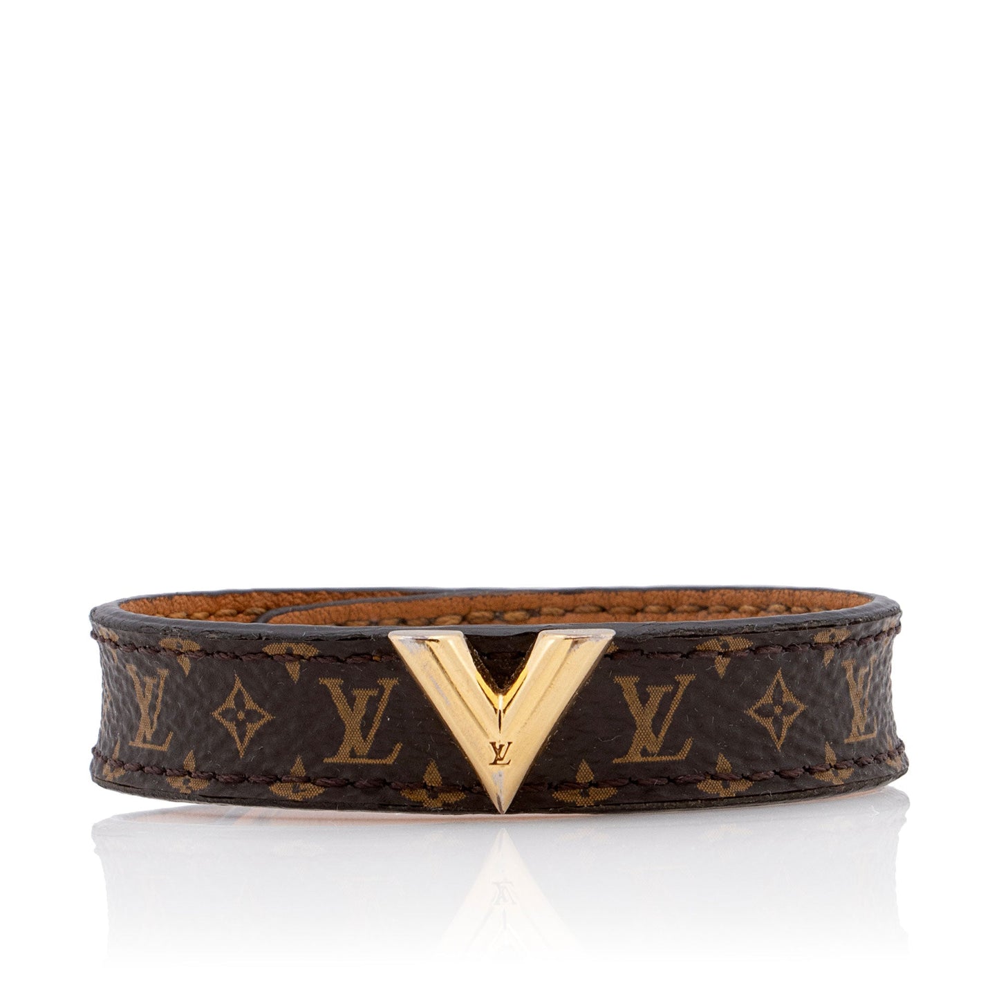 Louis Vuitton Monogram Canvas Essential V Bracelet (SHF-Sj24ZL)