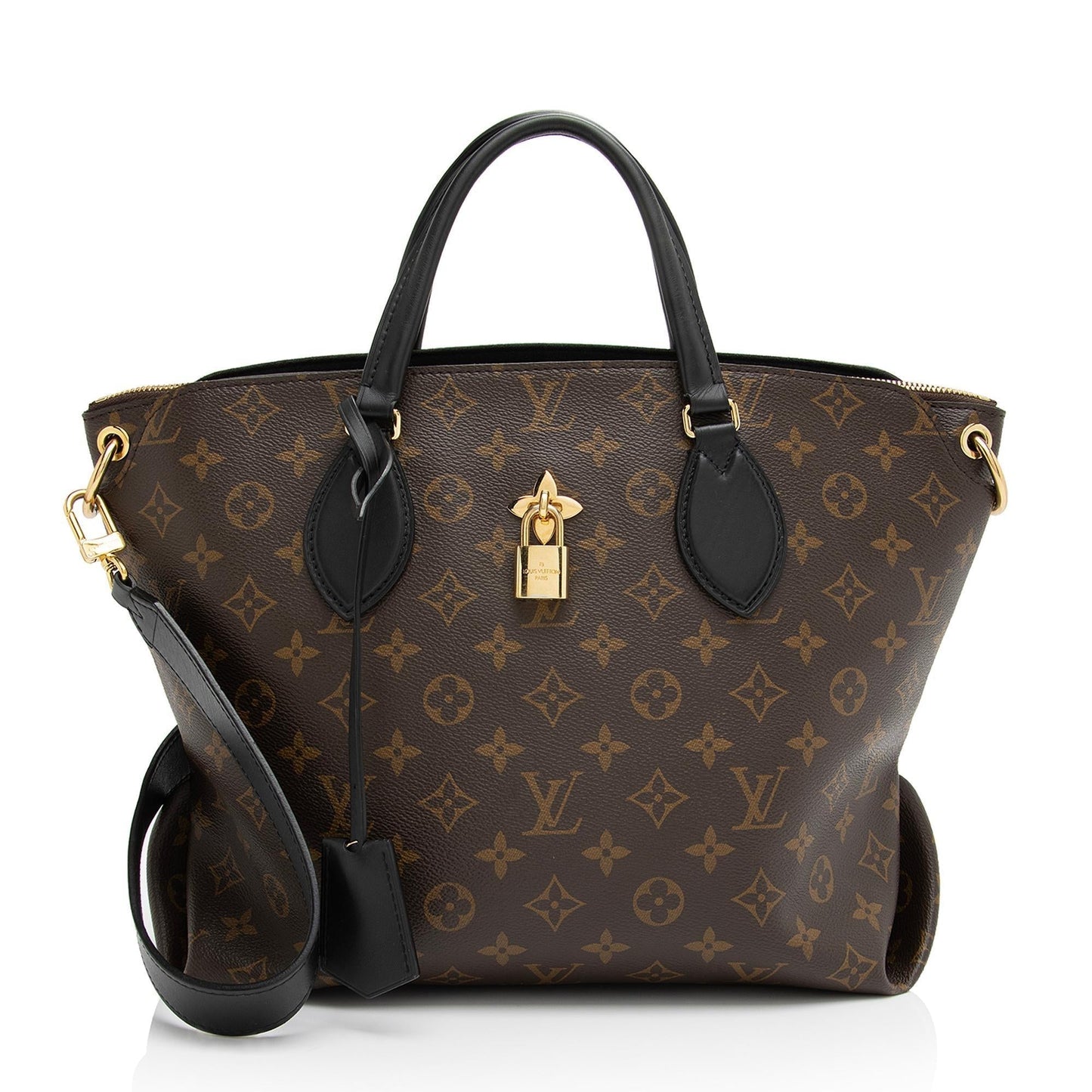 Louis Vuitton Monogram Canvas Flower MM Zip Tote (SHF-Kg9eLW)