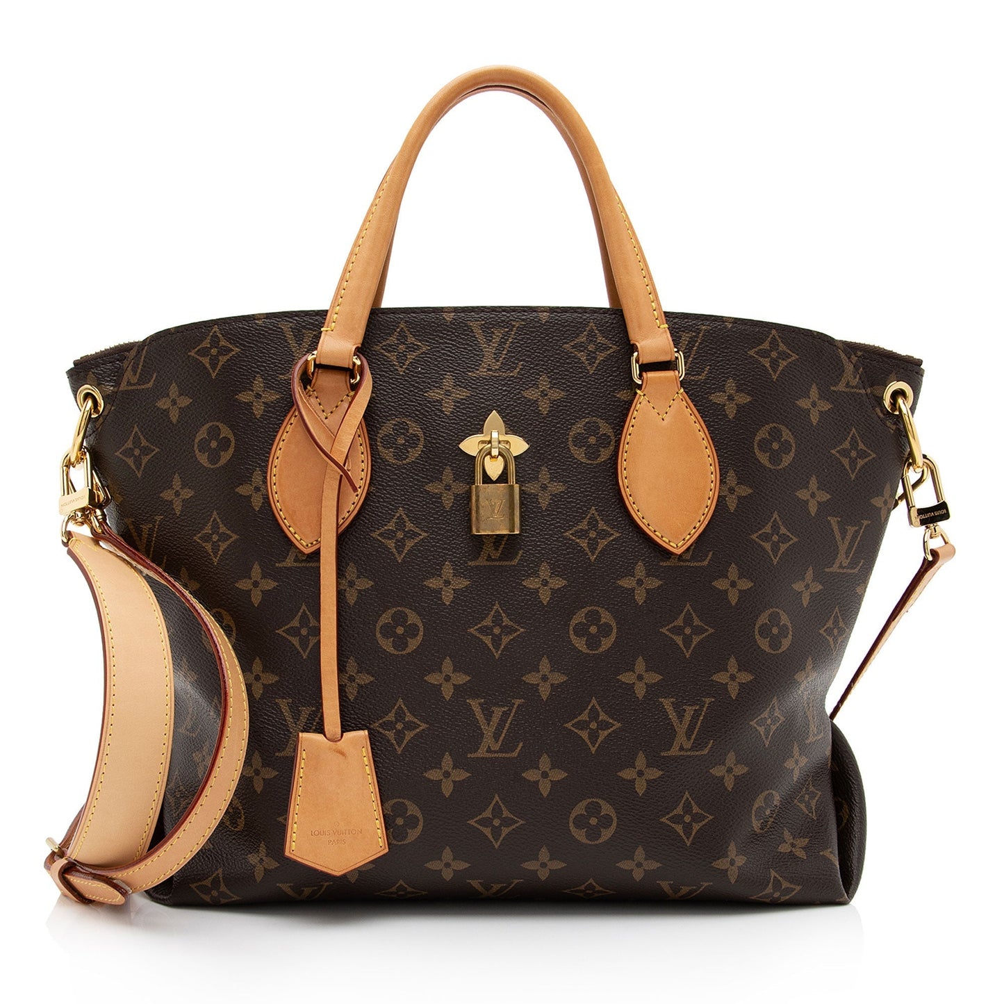 Louis Vuitton Monogram Canvas Flower MM Zip Tote (SHF-H0ttAo)