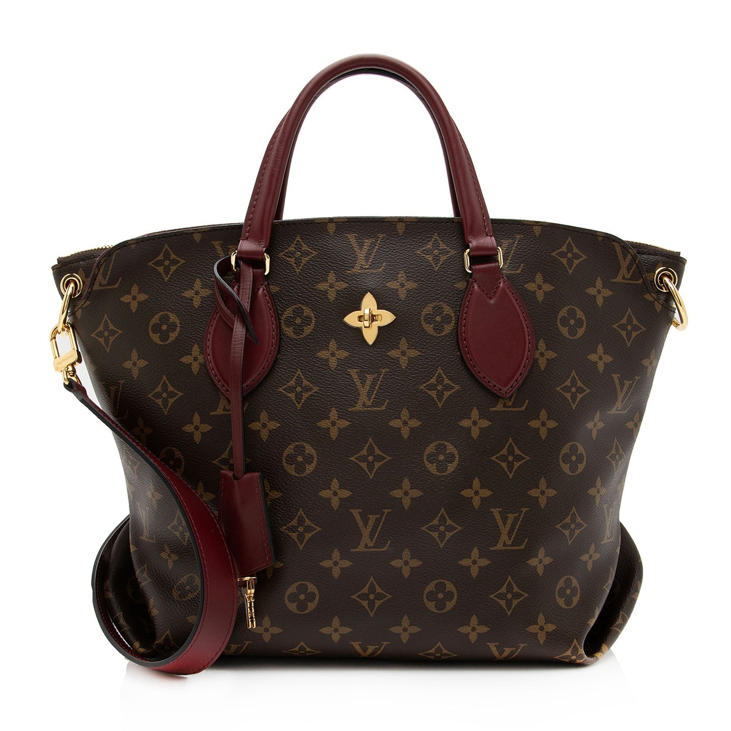 Louis Vuitton Monogram Canvas Flower MM Zip Tote (SHF-QAmXo7)