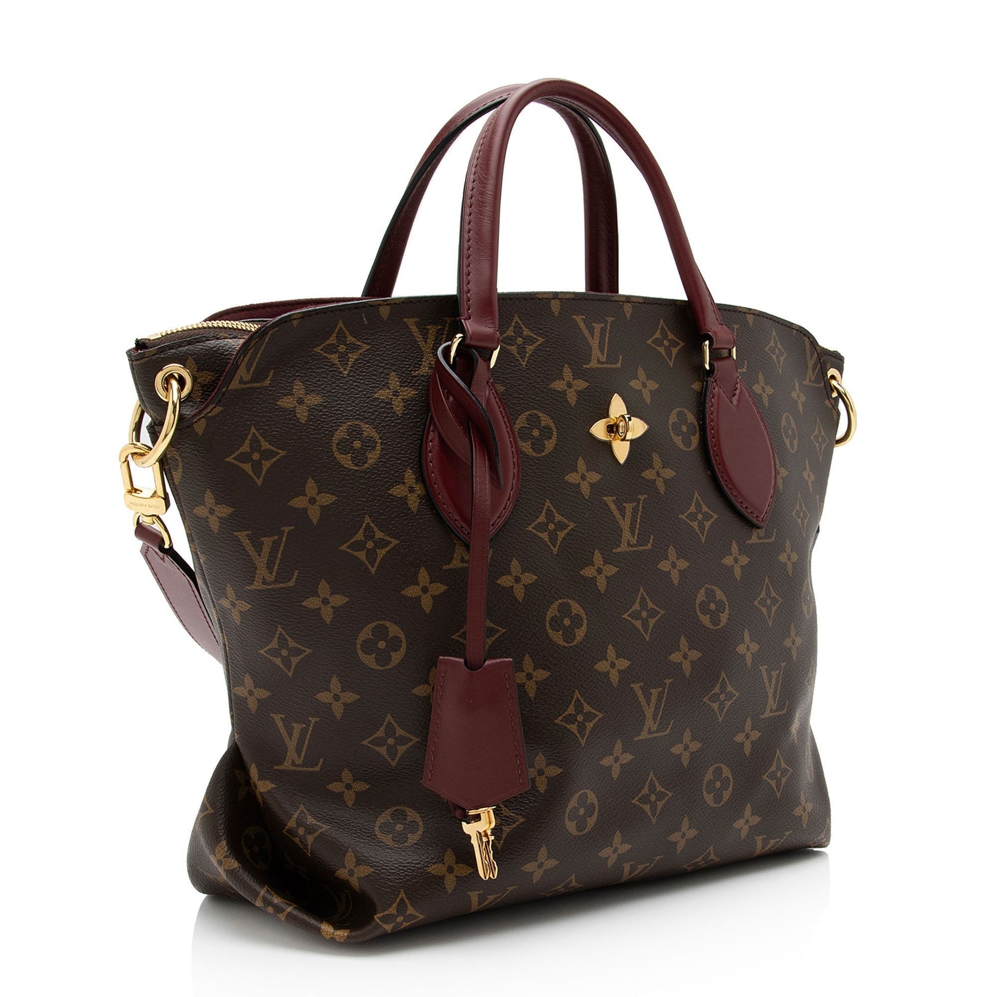 Louis Vuitton Monogram Canvas Flower MM Zip Tote (SHF-QAmXo7)