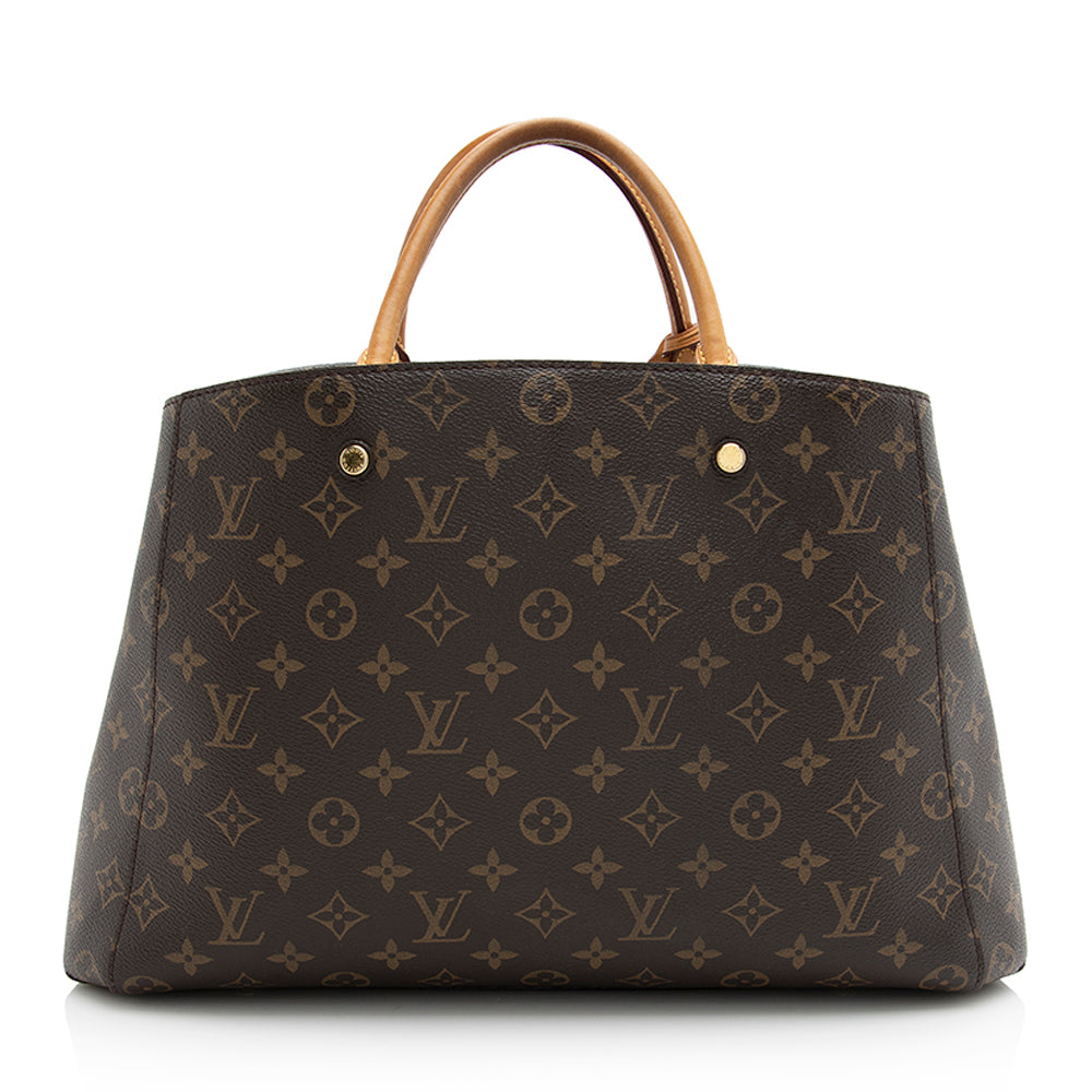 Louis Vuitton Monogram Canvas Montaigne GM Tote (SHF-21207)