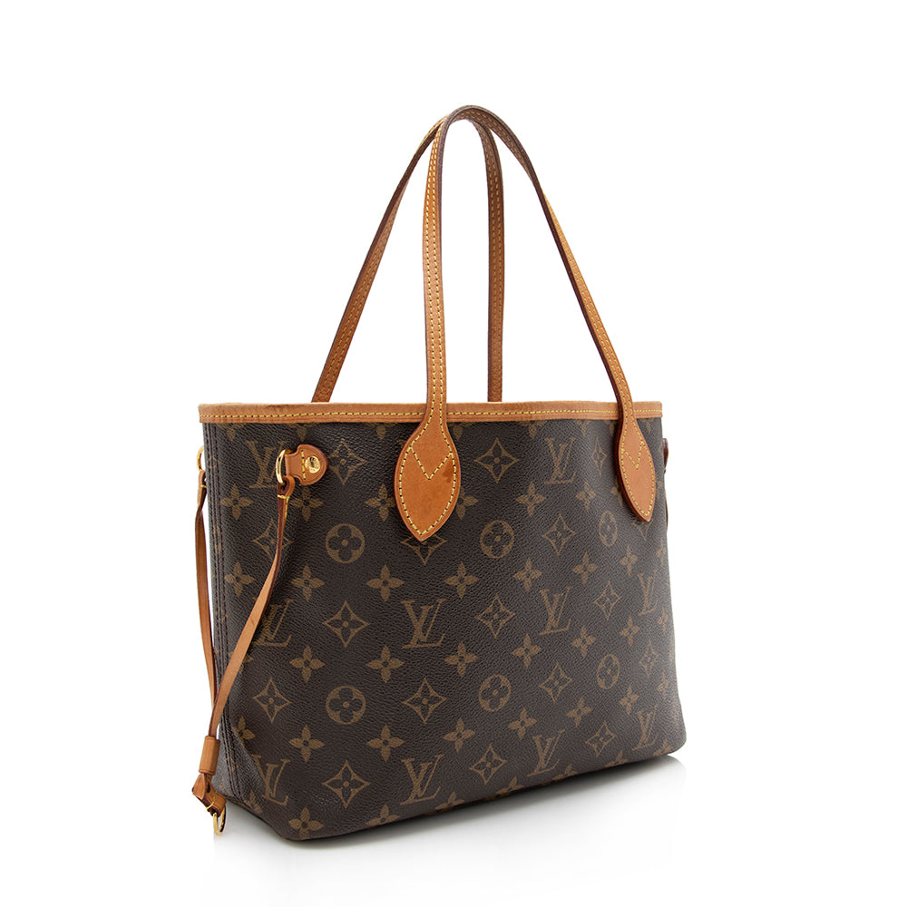 Louis Vuitton Monogram Canvas Neverfull PM Tote (SHF-16683)