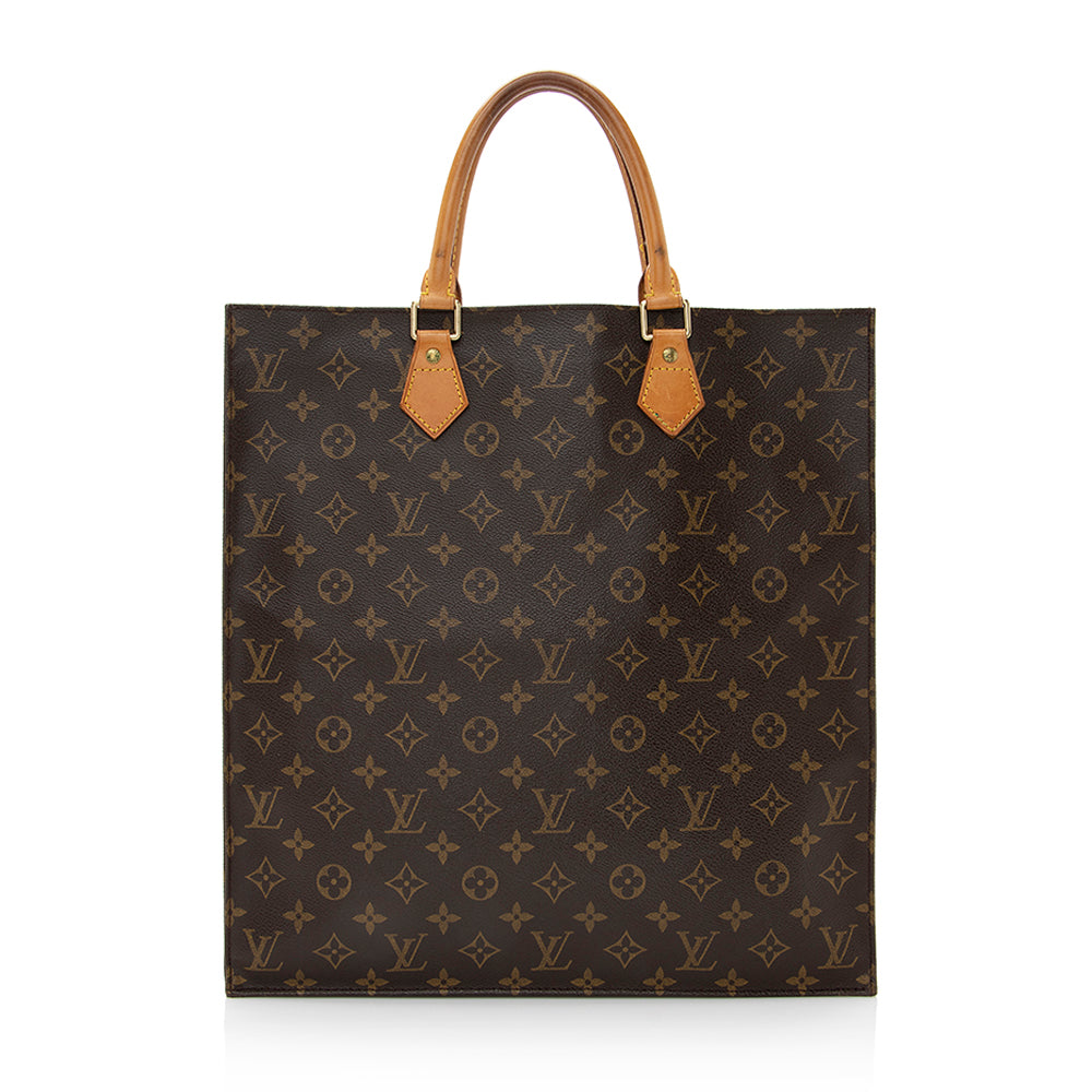 Louis Vuitton Monogram Canvas Sac Plat Tote (SHF-21227)