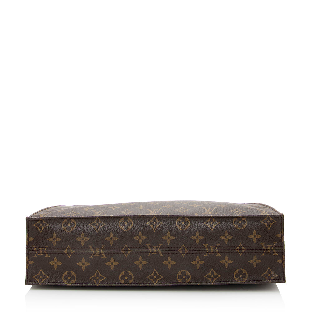 Louis Vuitton Monogram Canvas Sac Plat Tote (SHF-21227)
