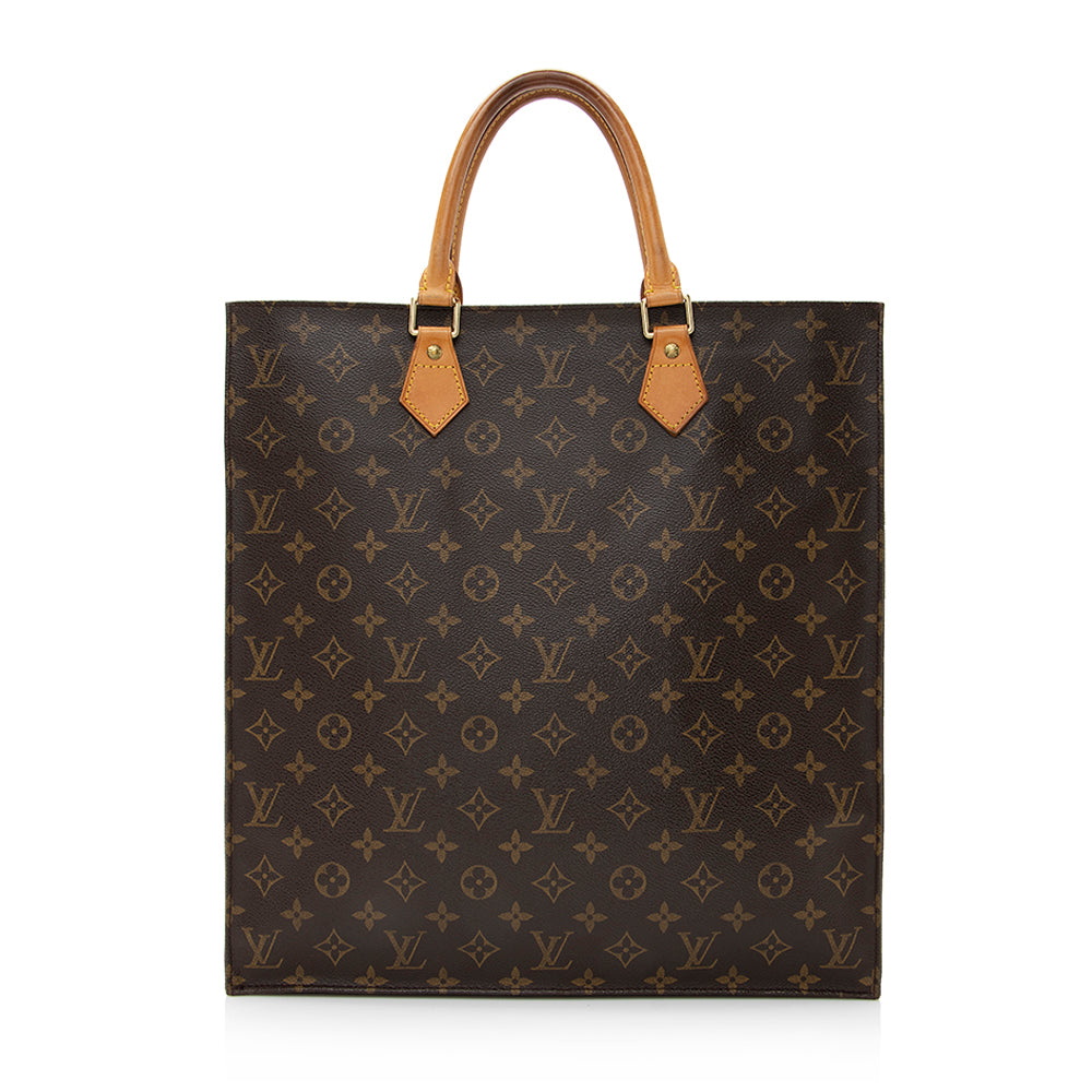 Louis Vuitton Monogram Canvas Sac Plat Tote (SHF-21227)