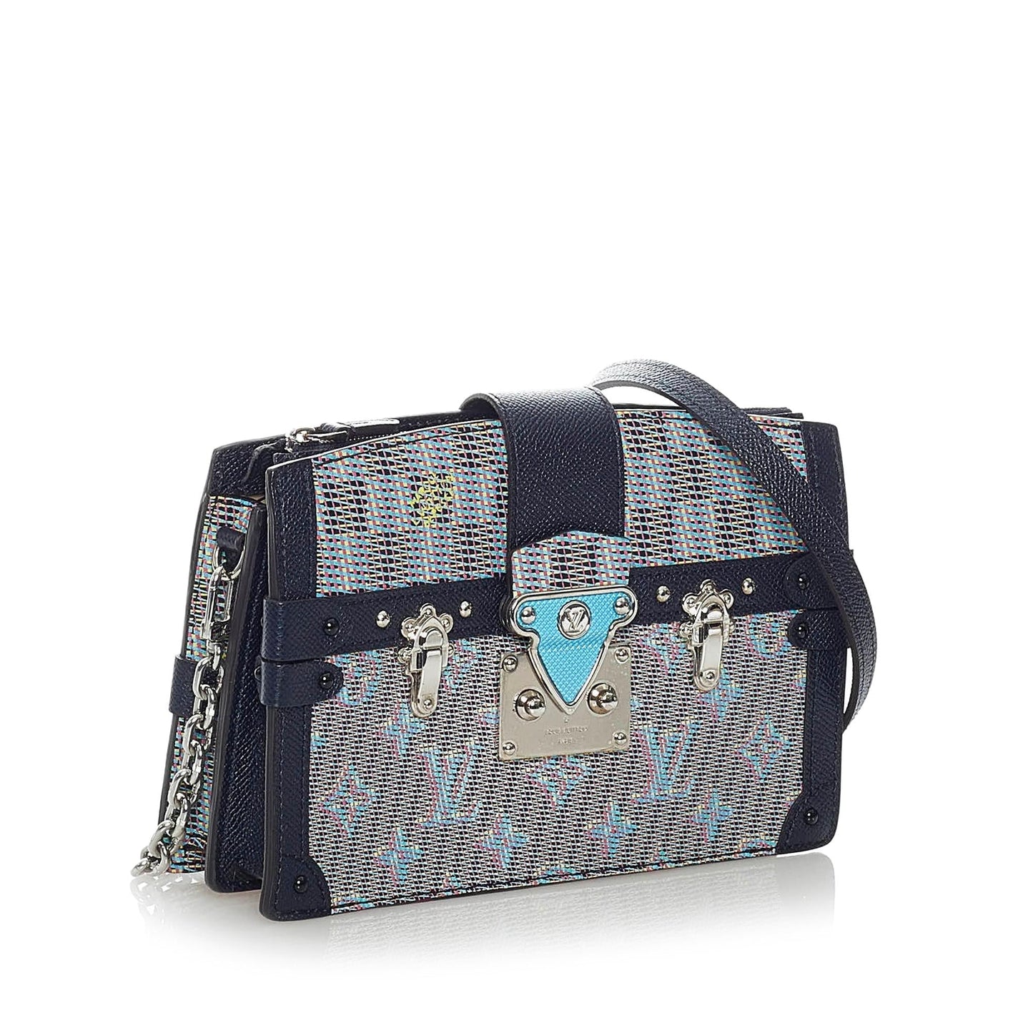 Louis Vuitton Monogram Damier Pop Trunk Clutch (SHG-Mp4tRj)