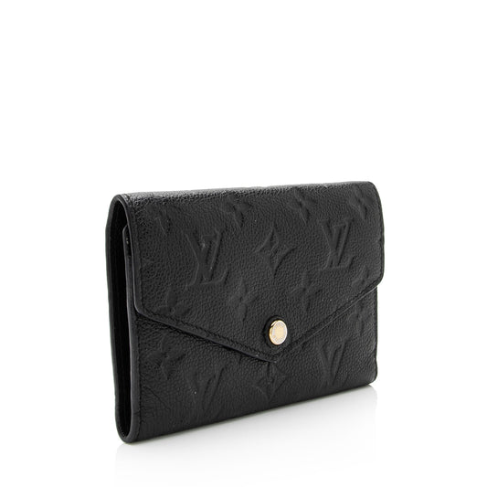Louis Vuitton Monogram Empreinte Compact Curieuse Wallet (SHF-mhTQmv)