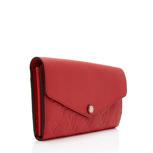 Louis Vuitton Monogram Empreinte Sarah Wallet (SHF-ZfloNP)