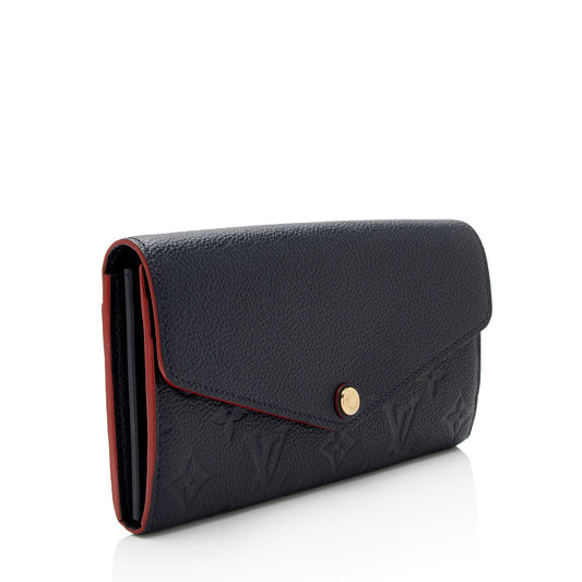 Louis Vuitton Monogram Empreinte Sarah Wallet (SHF-ornmqb)