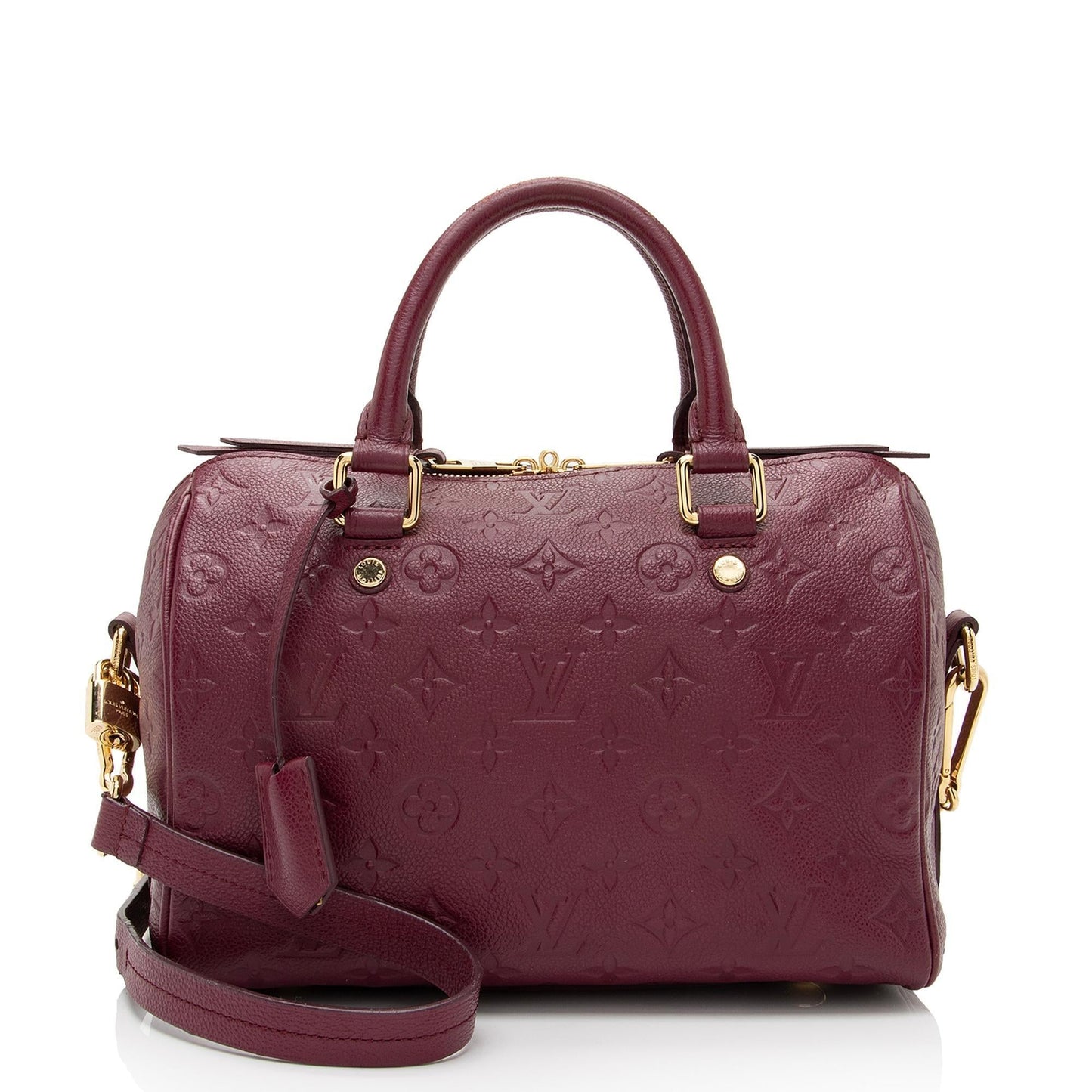 Louis Vuitton Monogram Empreinte Speedy Bandouliere 25 Satchel (SHF-7YVpMd)