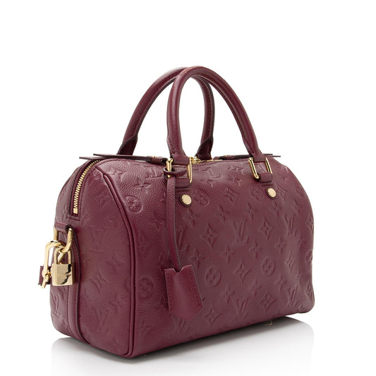 Louis Vuitton Monogram Empreinte Speedy Bandouliere 25 Satchel (SHF-7YVpMd)