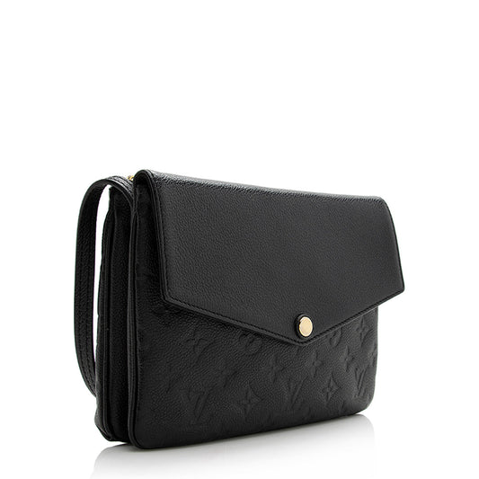 Louis Vuitton Monogram Empreinte Twinset Shoulder Bag (SHF-21462)