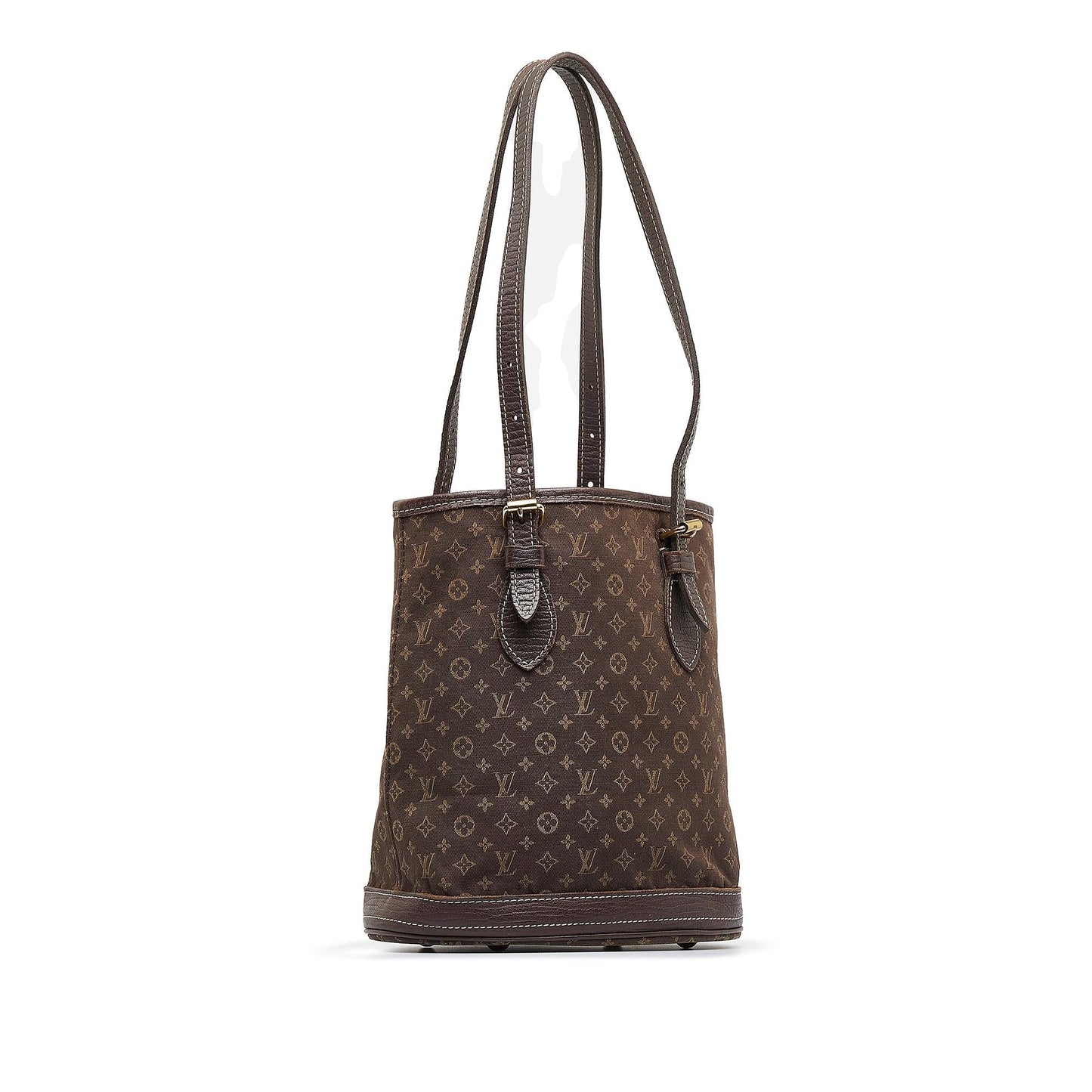 Louis Vuitton Monogram Mini Lin Bucket PM (SHG-hyXxlH)