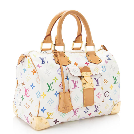 Louis Vuitton Monogram Multicolore Speedy 30 Satchel (SHF-Hnt6bW)