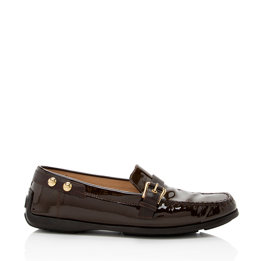Louis Vuitton Monogram Patent Leather Loafers - Size 10 / 40 (SHF-18835)