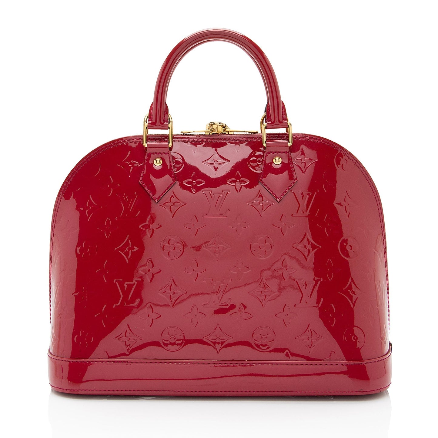 Louis Vuitton Monogram Vernis Alma PM Satchel (SHF-aJkS4O)