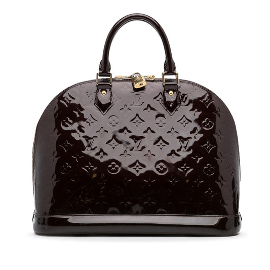Louis Vuitton Monogram Vernis Alma PM (SHG-1McnUp)