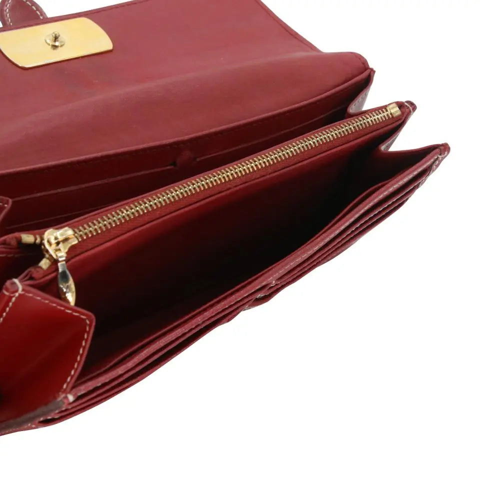 Louis Vuitton Pebbled Leather Strap Buckle Long Continental Wallet LV-W0930P-0414