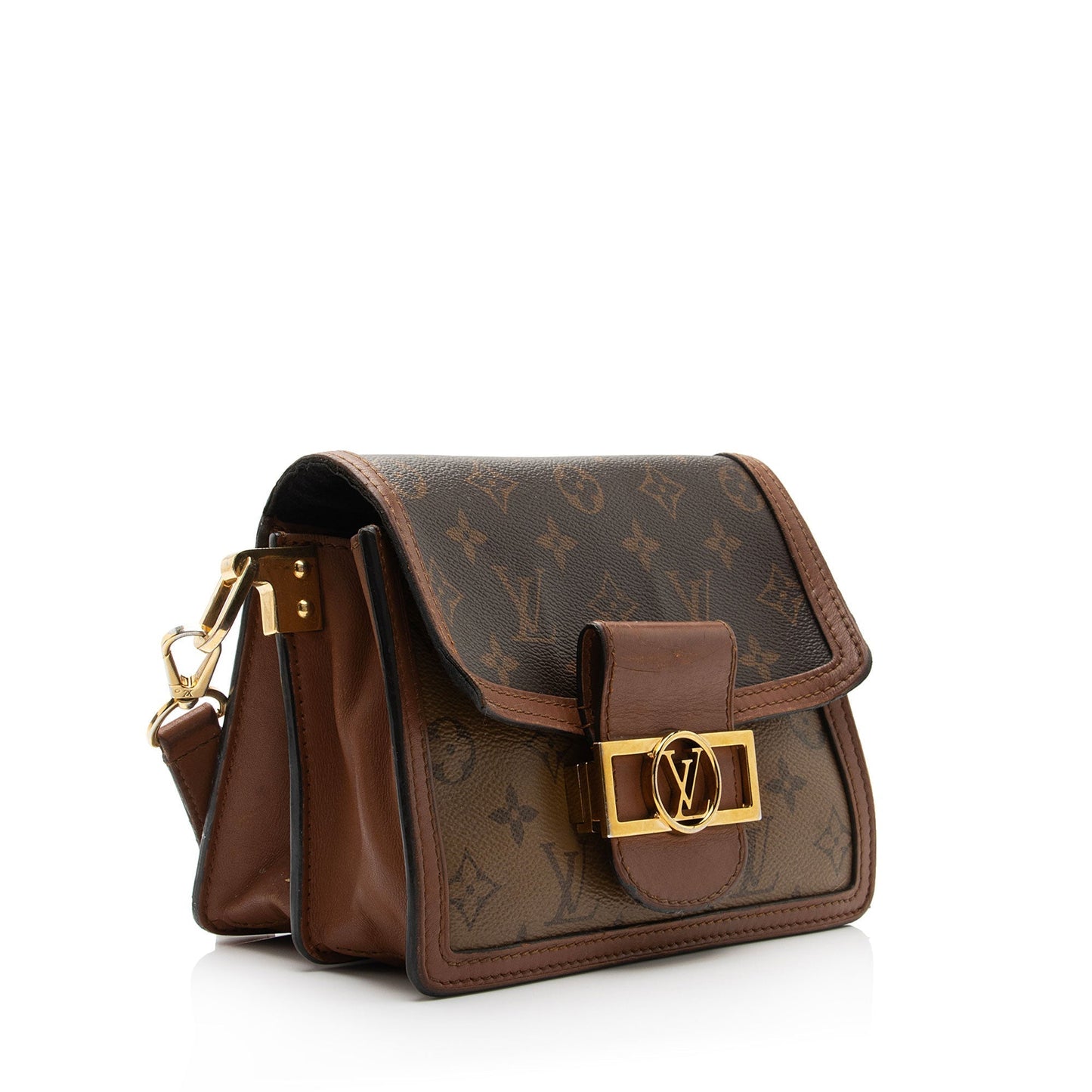 Louis Vuitton Reverse Monogram Mini Dauphine Shoulder Bag (SHF-dz9N6Z)