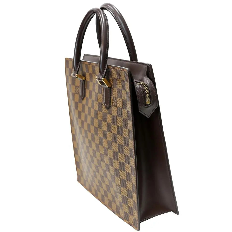 Louis Vuitton Sac Plat Venice Damier Ebene Monogram Canvas Crossbody Bag LV-B0526P-0001