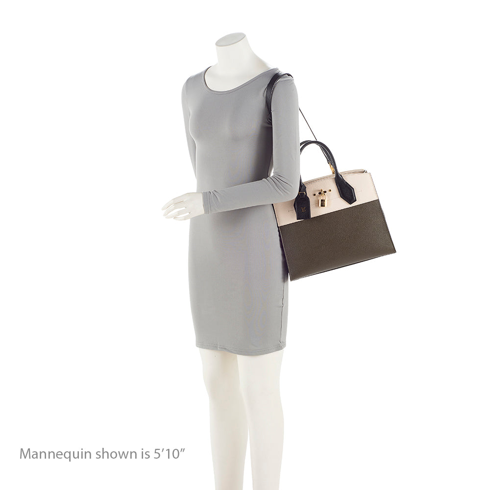 Louis Vuitton Taurillon CIty Steamer MM Tote (SHF-22526)