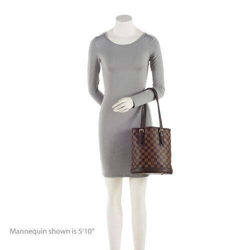 Louis Vuitton Vintage Damier Ebene Marais Bucket Tote (SHF-RnHIWY)