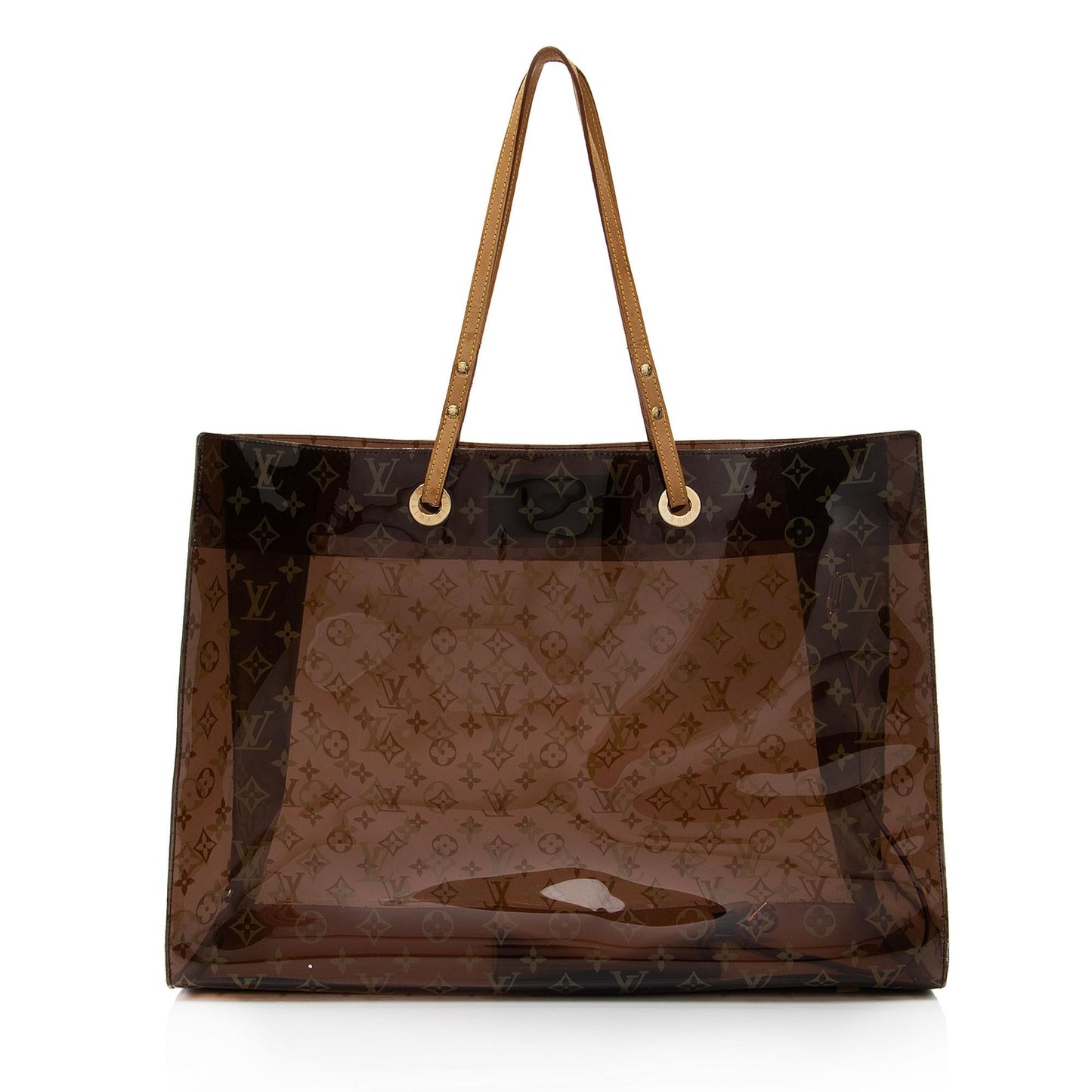 Louis Vuitton Vintage Limited Edition Monogram Vinyl Ambre Cruise Tote (SHF-FfiVXi)