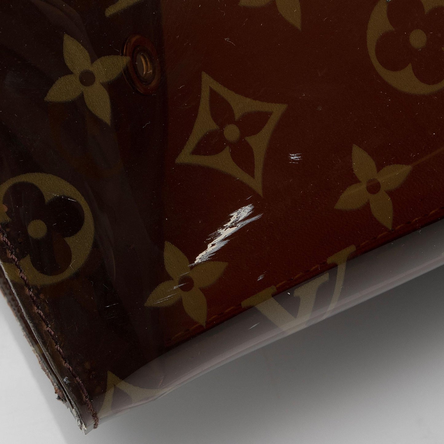 Louis Vuitton Vintage Limited Edition Monogram Vinyl Ambre Cruise Tote (SHF-FfiVXi)