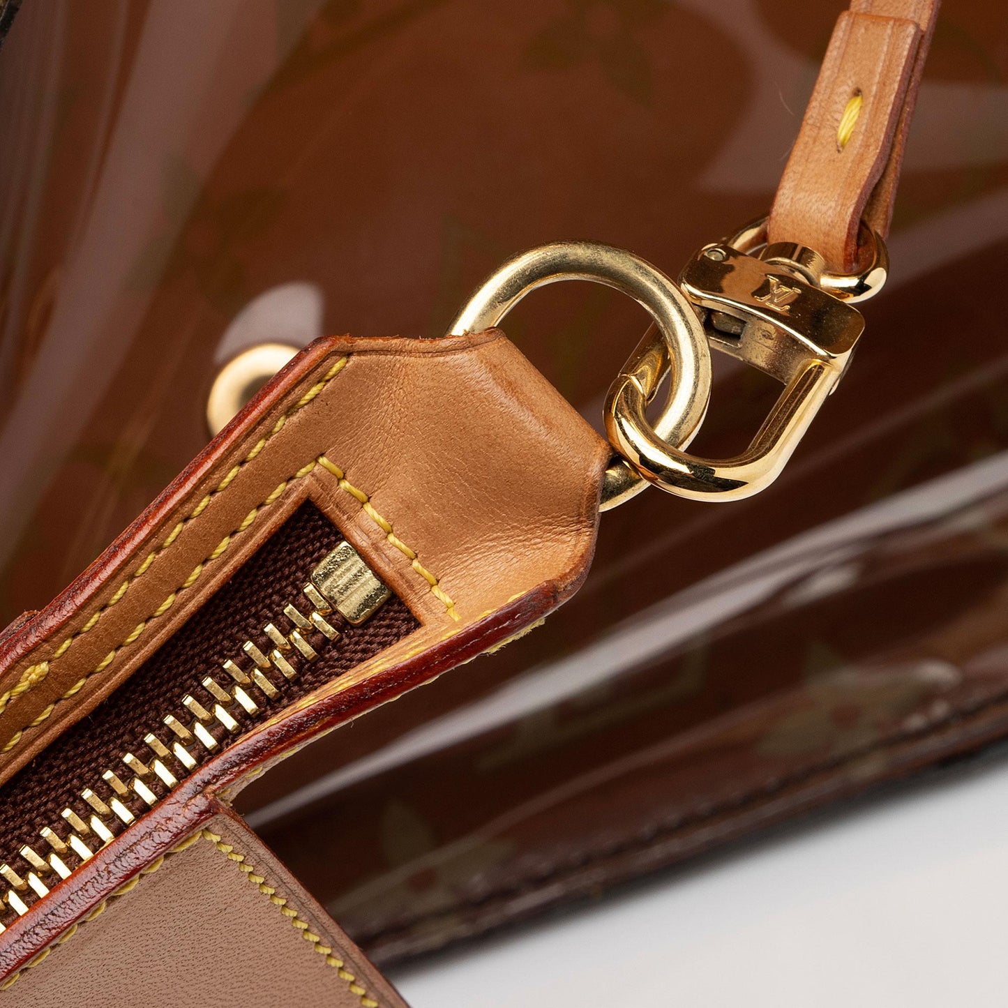 Louis Vuitton Vintage Limited Edition Monogram Vinyl Ambre Cruise Tote (SHF-FfiVXi)