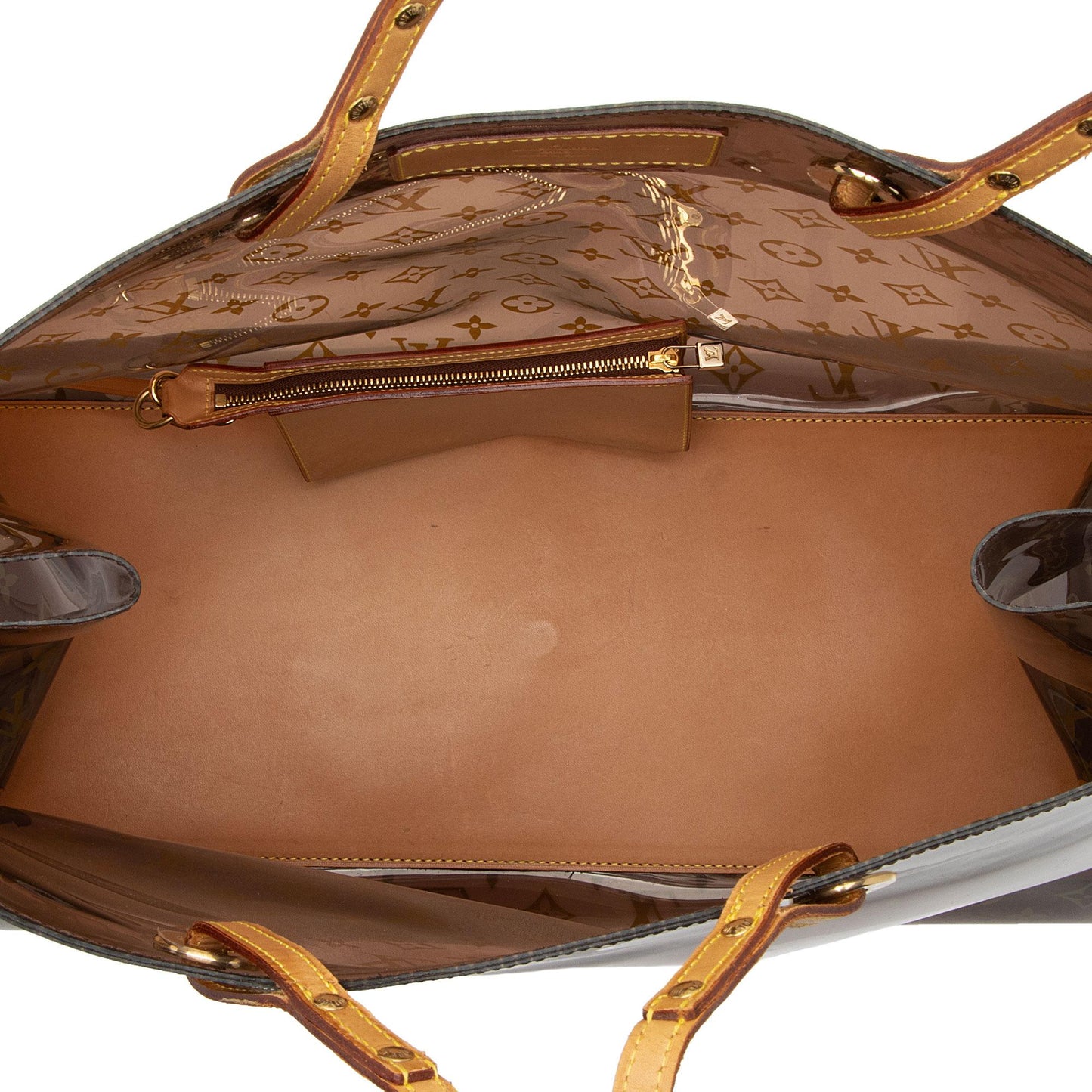 Louis Vuitton Vintage Limited Edition Monogram Vinyl Ambre Cruise Tote (SHF-FfiVXi)