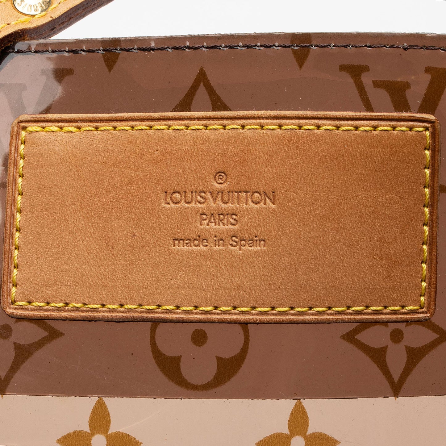 Louis Vuitton Vintage Limited Edition Monogram Vinyl Ambre Cruise Tote (SHF-FfiVXi)