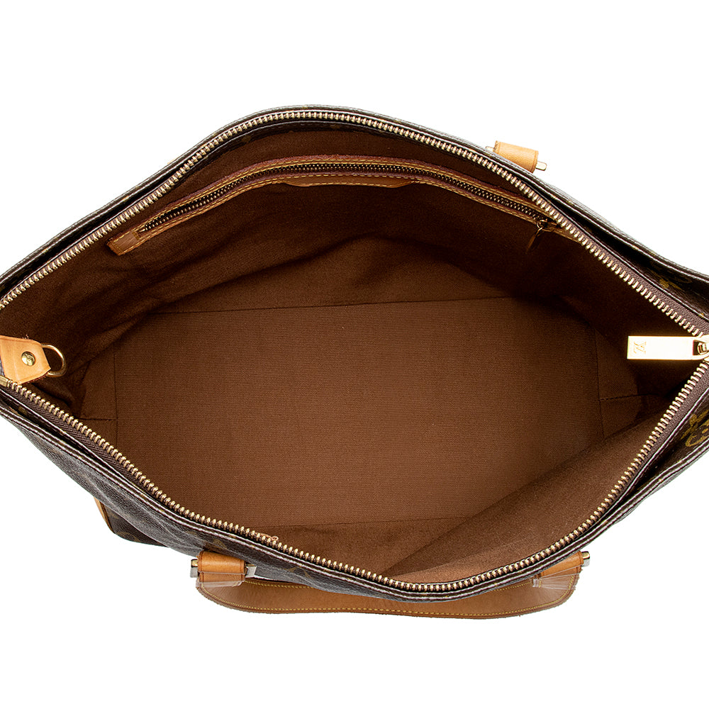 Louis Vuitton Vintage Monogram Canvas Cabas Mezzo Tote (SHF-15326)