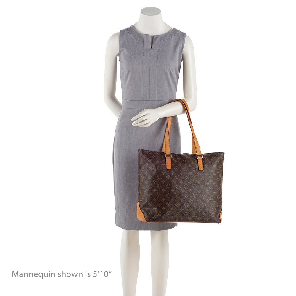 Louis Vuitton Vintage Monogram Canvas Cabas Mezzo Tote (SHF-15326)