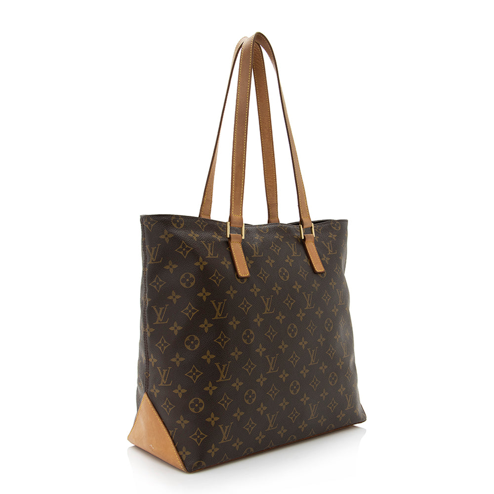 Louis Vuitton Vintage Monogram Canvas Cabas Mezzo Tote (SHF-21400)